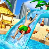 Uphill Water Slide Rush Racing Adventure icon