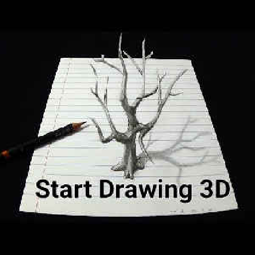 Start Drawing 3D Image - video tutorials icon