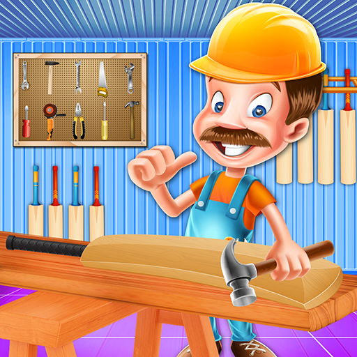 Cricket Bat Carpenter Shop - Wooden Craft Making icon