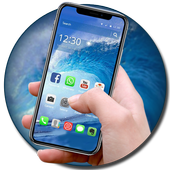 Blue Phone X System Theme icon