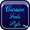 Cursive Font Style أيقونة