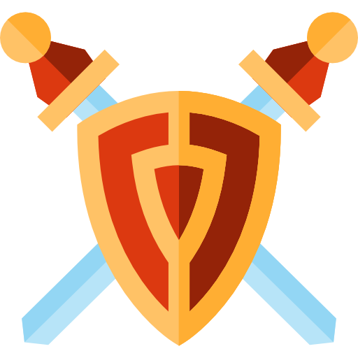 Sword and shield icon
