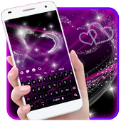 Neon Purple Keyboard Theme icon