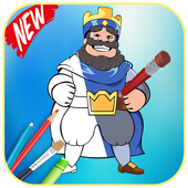 How to draw clash roya أيقونة