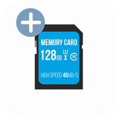 128 Gb sd card free icon