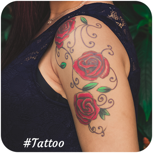 Tattoo my photo: tattoo photo editor icon