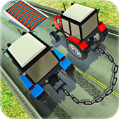 Chained Cars Driving : Tractor Farming Simulator иконка