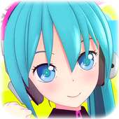Anime Video Wallpaper of Hatsune Miku Party Time on 9Apps