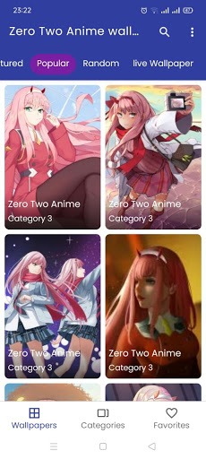 Zero Two Anime HD Wallpaper screenshot 1