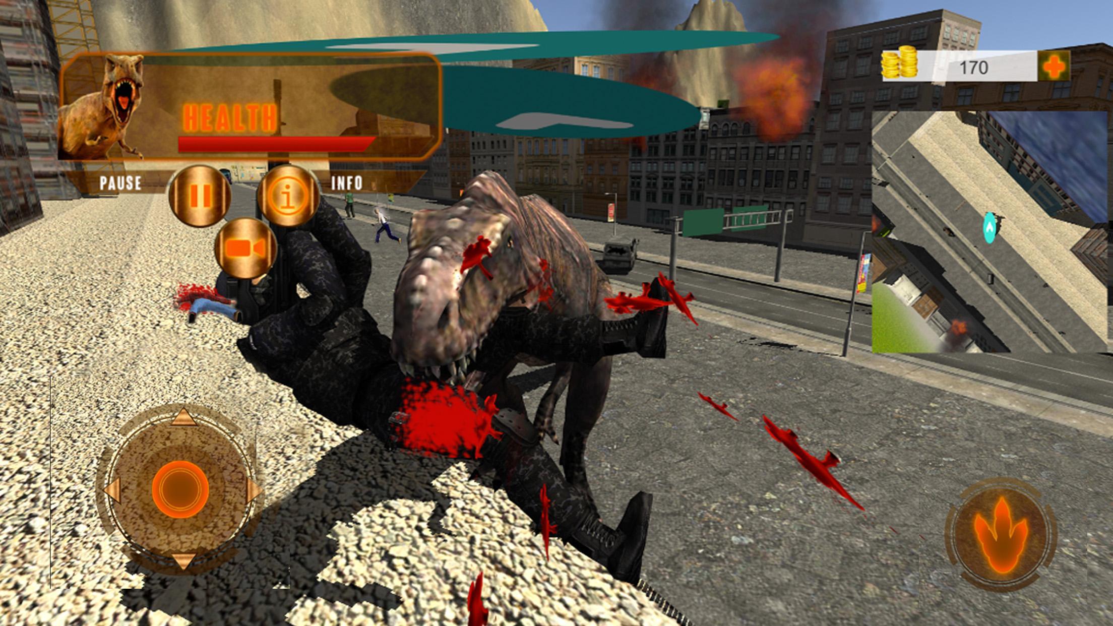 Jurassic Dino Attack - City Destroyer screenshot 3