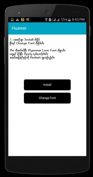 Myanmar Love Font screenshot 5