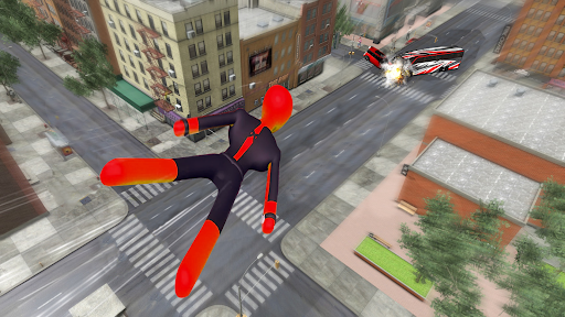 Spider Stickman Rope Amazing Gangstar Hero screenshot 2