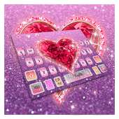 Glitter Diamond Heart Keyboard on 9Apps