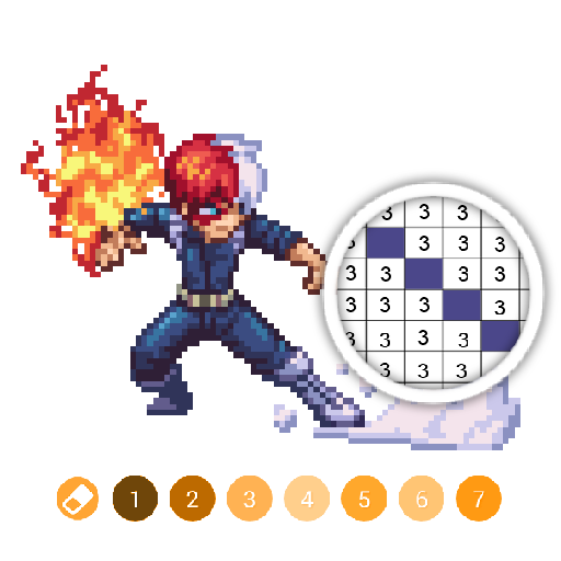 Hero Academia Color By Number icon