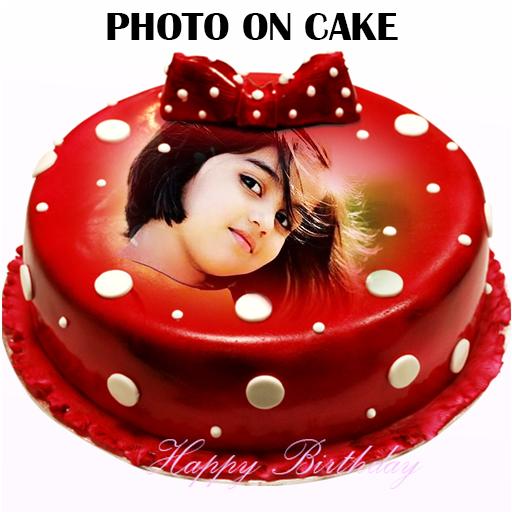 Birthday Cake with Name and photo icon