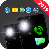 Flashlight alert on Call SMS: led, flash alert icon
