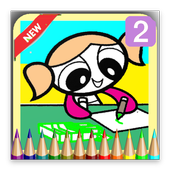How To Color Girls PowerPuff II أيقونة