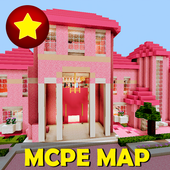 Pink House for Girls. Minecraft Map icon