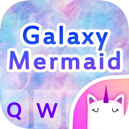 Galaxy Mermaid Keyboard Theme for Girls icon