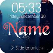 Wave Name Lock Screen on 9Apps