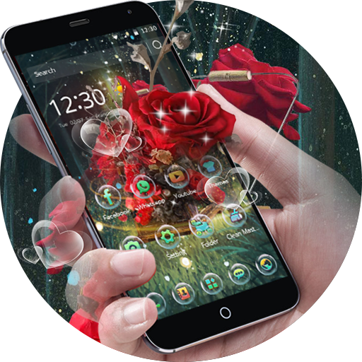 The mysterious forest elf roses love theme icon