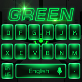 Groen toetsenbord icon