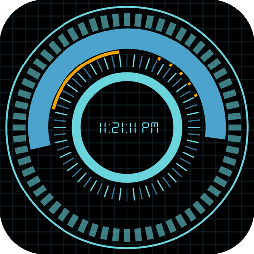 Animated Digital Clock Free icon