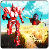 Airplane Transform Robot: Flying Jet Future Wars icon