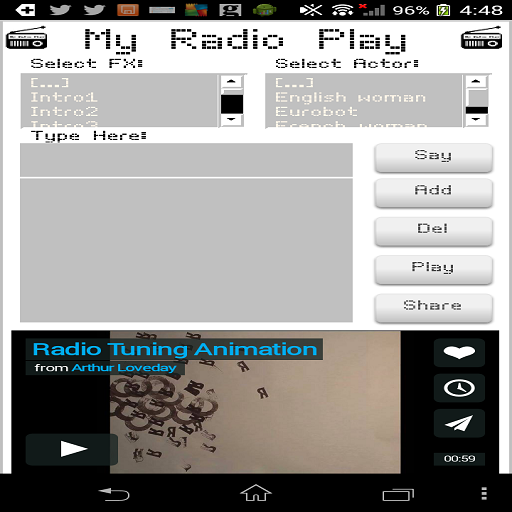 My radio play icon