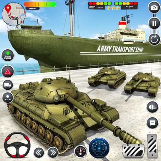 Army Transport Tank Ship Games icon