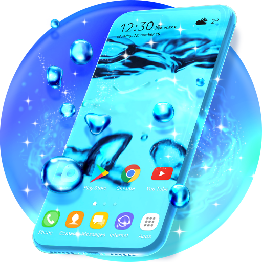 Bubbly Water Live Wallpaper &amp; Animated Keyboard icon