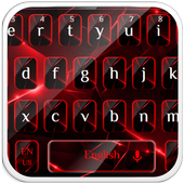 Stylish Black Red Keyboard icon