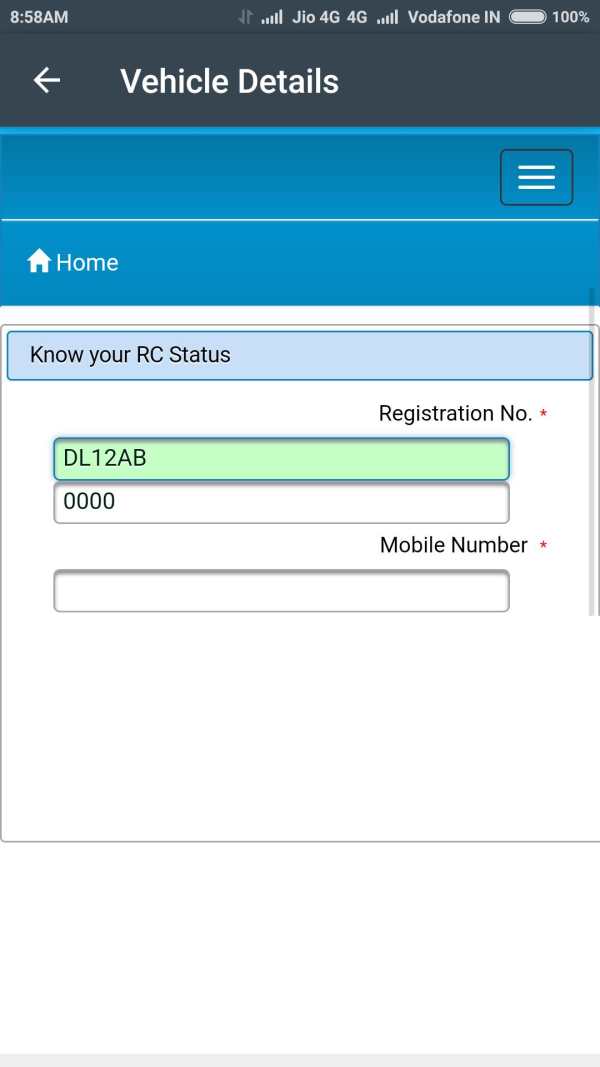 Indian Vehicle Details screenshot 2