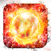 Flame Gold Football Live Wallpaper icon