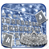 Silver Crown keyboard Theme иконка