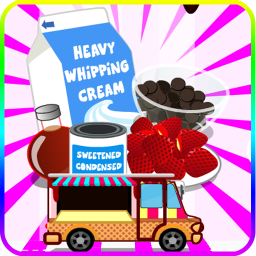 Cooking chocolate ice cream icon