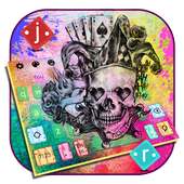 Colorful Joker Skull Keyboard Theme on 9Apps