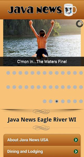 Java News Eagle River WI screenshot 1