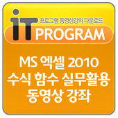MS 엑셀 2010 수식 함수 실무활용 동영상 강의 icon
