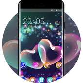 Theme for gradient bubble wallpaper