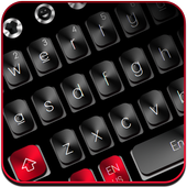Black Red Metal Keyboard icon