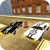 Police Chained Cars – Ramp Jeep Car &amp; Bus Driving icon