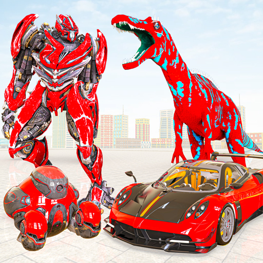 Dino Robot Transform Car Games icon