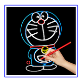 draw Glow Doraemon icon