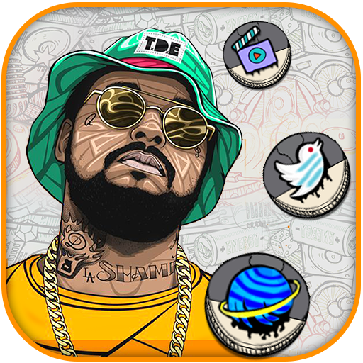 Hip, Hop, Music Theme &amp; Live Wallpaper icon