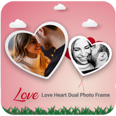 Love Heart Dual Photo Frame icon
