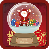 Magic Christmas ball icon