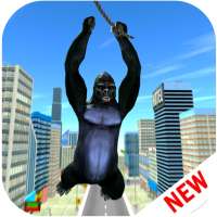 Gorilla City Simulator - Rope Hero Gorilla Game