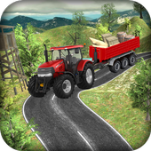 Real Tractor Cargo Transport : Offroad 3D Sim 2017 icon