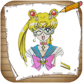 How to Draw Sailor Moon characters icon
